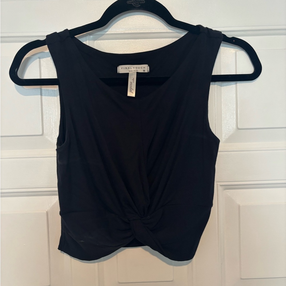 Black crop top